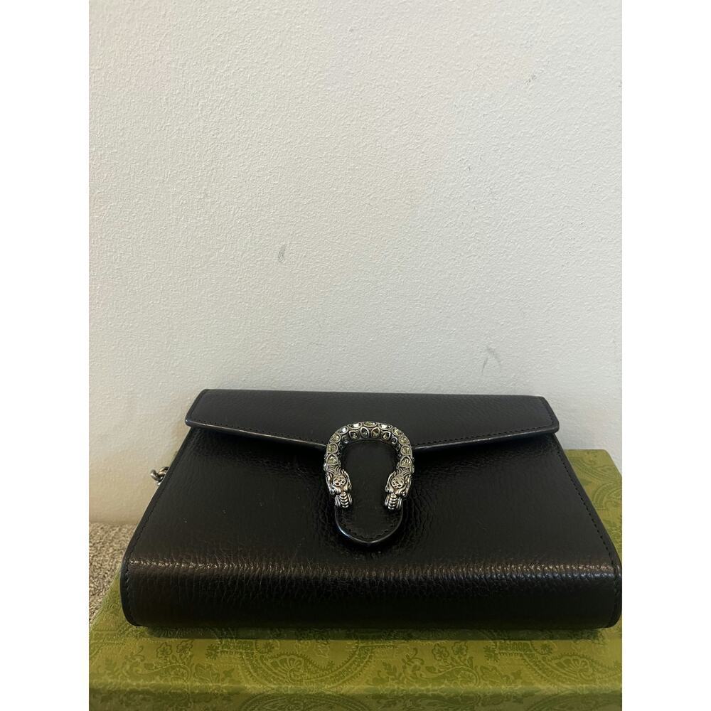 Gucci Dionysus Black Leather Wallet on Chain - Like New Condition - Picture 4 of 4